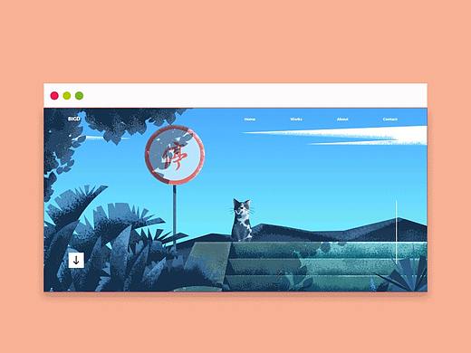 插畫動(dòng)效（個(gè)人主頁(yè)-ZNDY2MTY0ODA=） - 動(dòng)效設(shè)計(jì) - 站酷設(shè)計(jì)師零度9原創(chuàng)素材 - 站酷ZCOOL