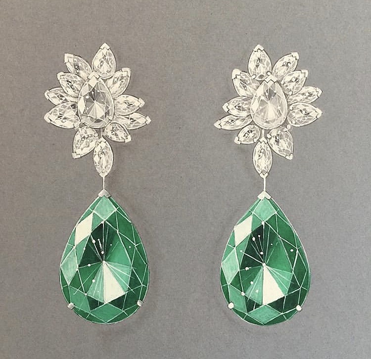 珠宝设计宝石上色