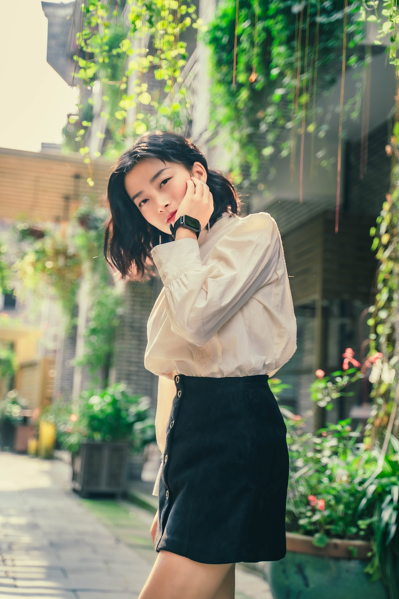 记安仁古镇阳光明媚的一天