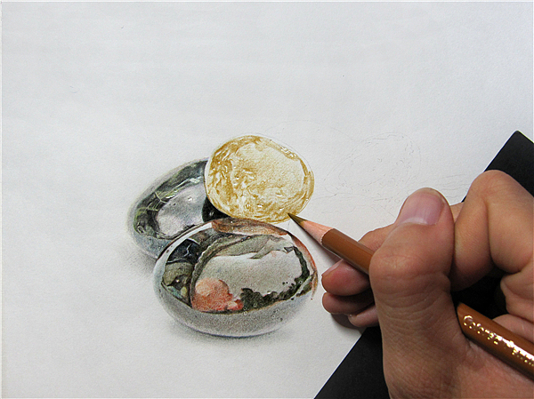 纸上彩铅--《雨花石》上色过程随录（图ZMjIzODczNDQ=） - 绘画 - 站酷设计师超超的青葱原创素材 - 站酷ZCOOL