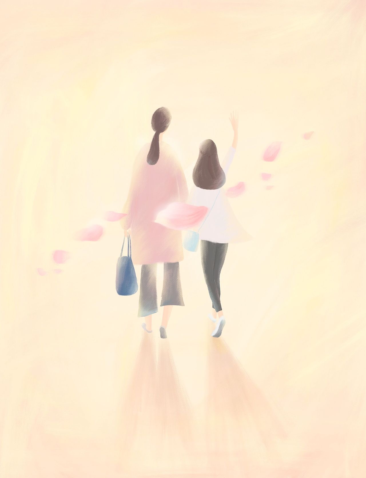 突发奇想把女儿画成青春期的样子,充满活力,朝气蓬勃.