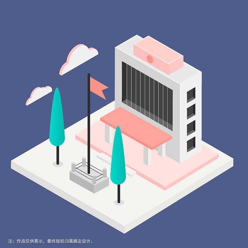 2.5d建筑（圖ZMjMyOTMzMDQ0） - 藝術(shù)插畫 - 站酷設(shè)計師聰明的左撇子原創(chuàng)素材 - 站酷ZCOOL