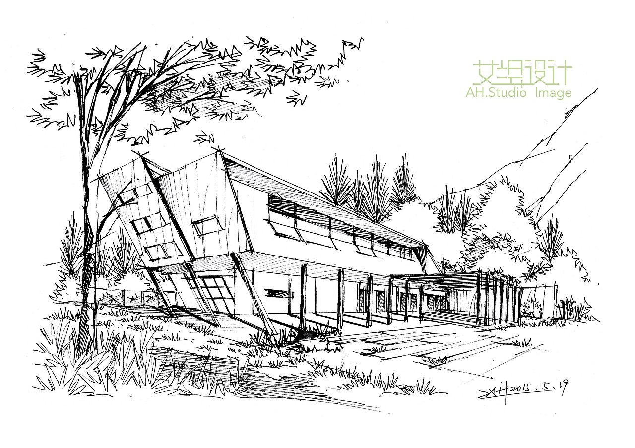 建筑马克笔小步骤一套（图ZMjg1OTI4OTY=） - 建筑设计 - 站酷设计师画手绘的慧丫头原创素材 - 站酷ZCOOL