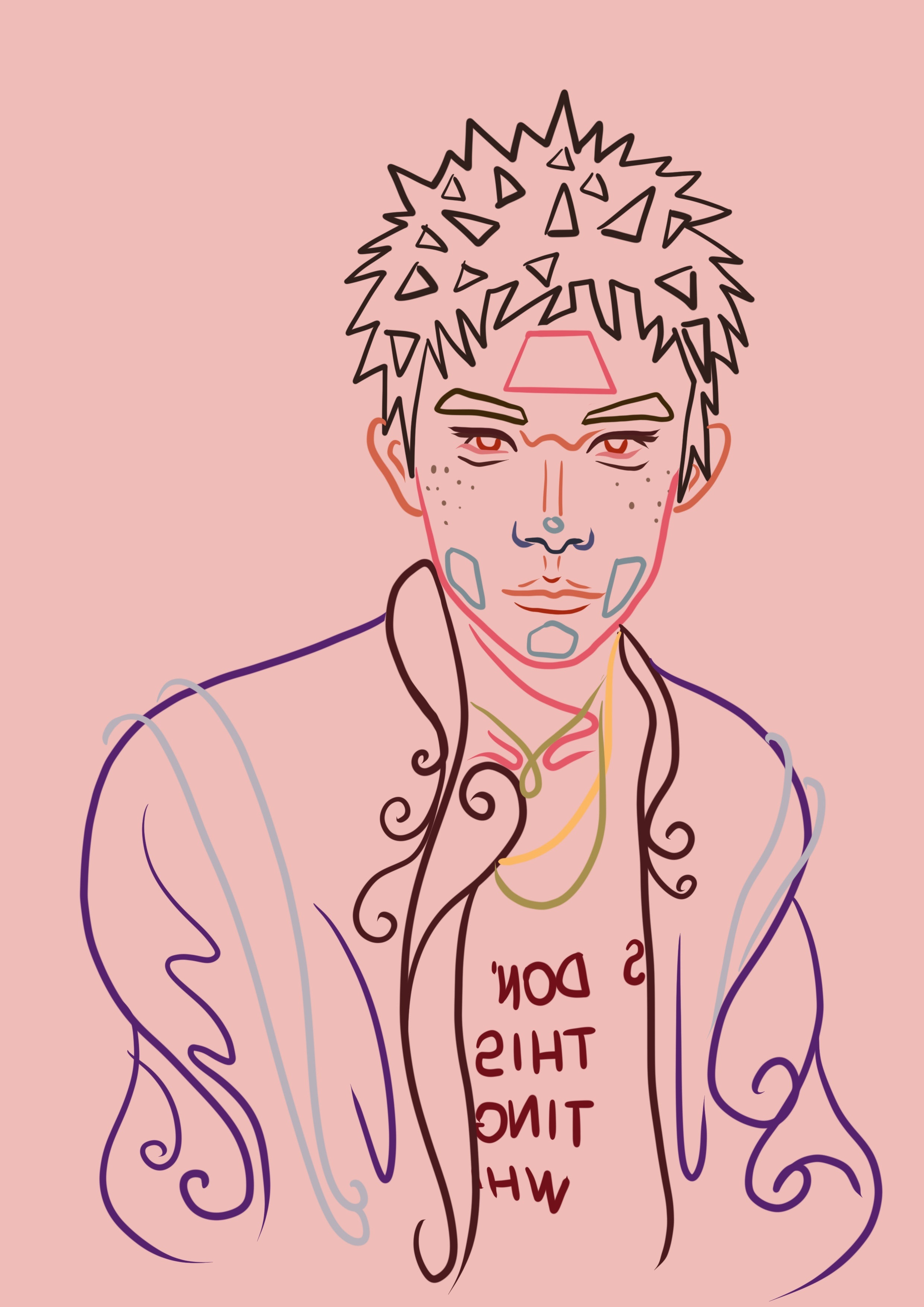 手绘线稿涂鸦~procreate绘画