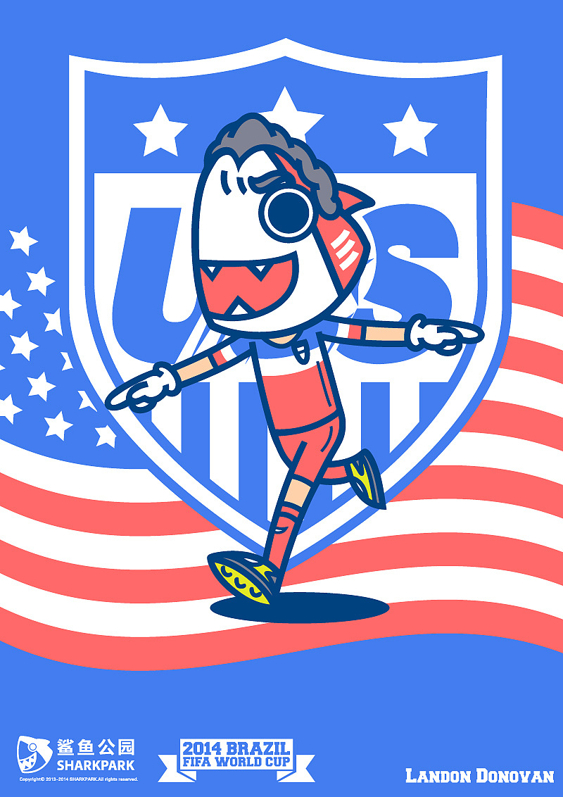 【鲨鱼公园】2014巴西世界杯32强插画海报（图ZMTcwNjgxOTI=） - 短篇/格漫 - 站酷设计师我是小小鲨原创素材 - 站酷ZCOOL
