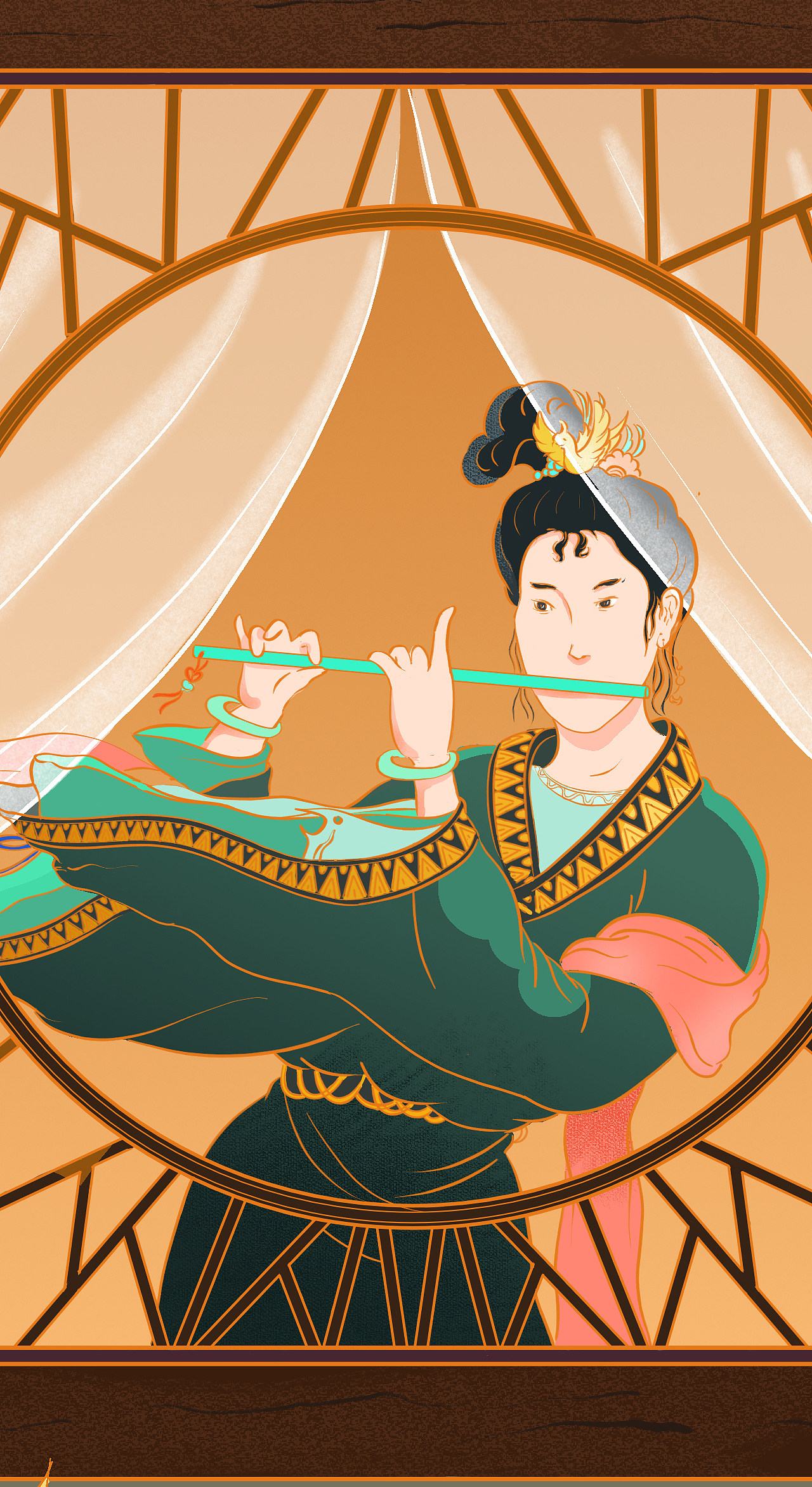 [古建趣异集]中式建筑局部小品插画第一辑（图ZMTYzNDE2OTYw） - 创作习作 - 站酷设计师渐青光原创素材 - 站酷ZCOOL