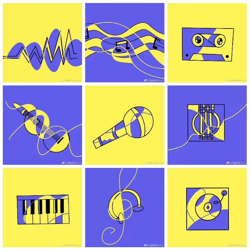 音乐狂想曲（图ZMjI2ODQ3Mjky） - 商业插画 - 站酷设计师顽童Chris原创素材 - 站酷ZCOOL