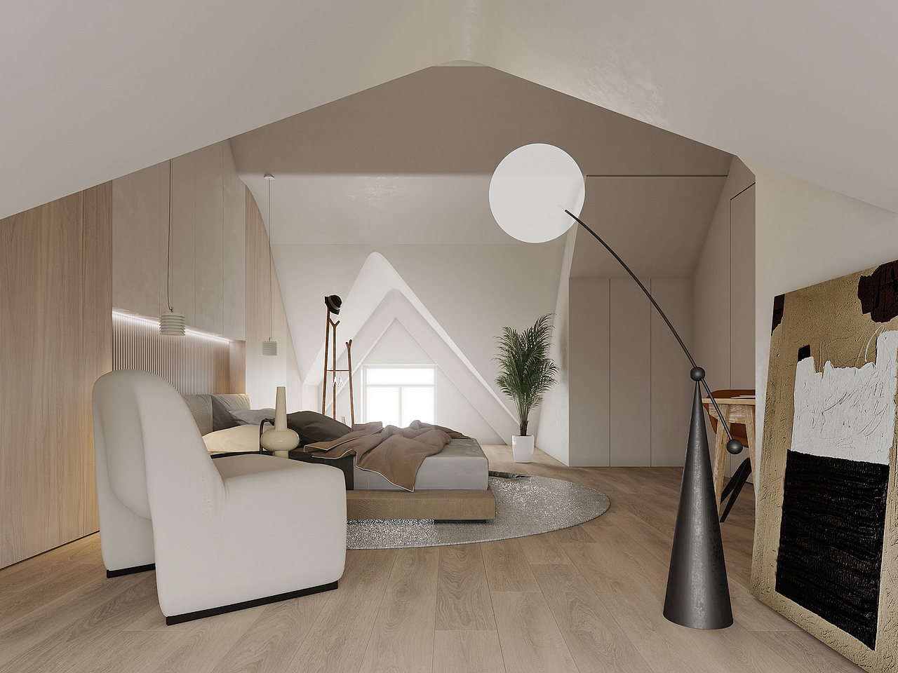 贵州兴义顶层阁楼设计+表现