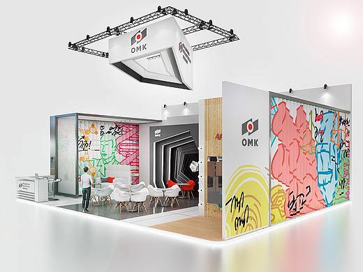 OMK展会设计效果图