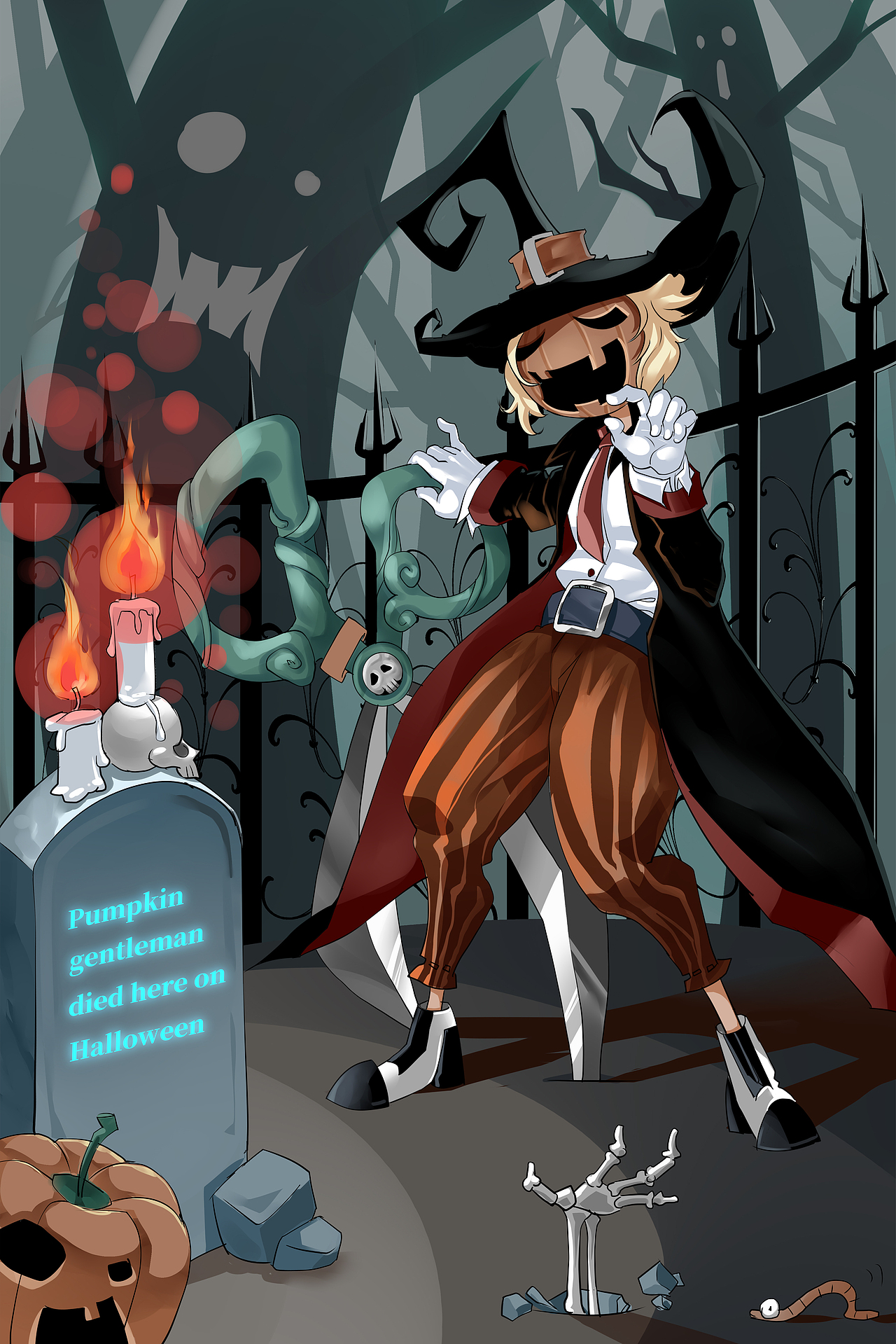 万圣节接单作图（图ZMjMwMTA4MDA4） - 海报 - 站酷设计师游戏美术平面视频原创素材 - 站酷ZCOOL