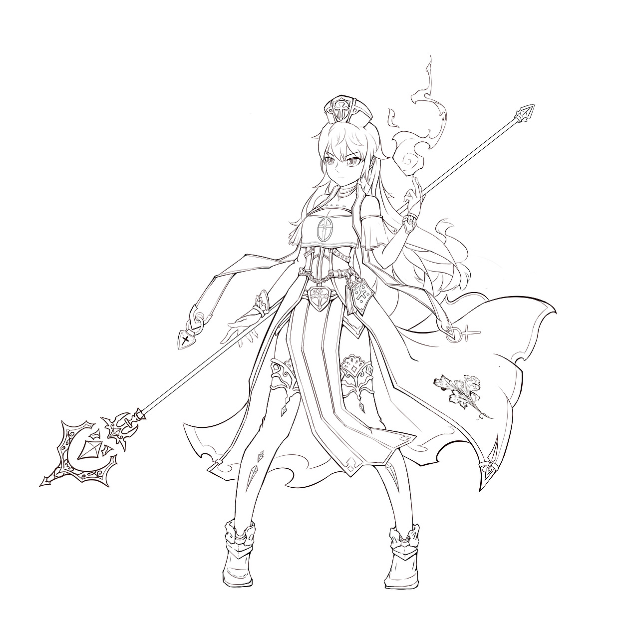 牧师|插画|游戏原画|极zinc_原创作品-站酷zcool