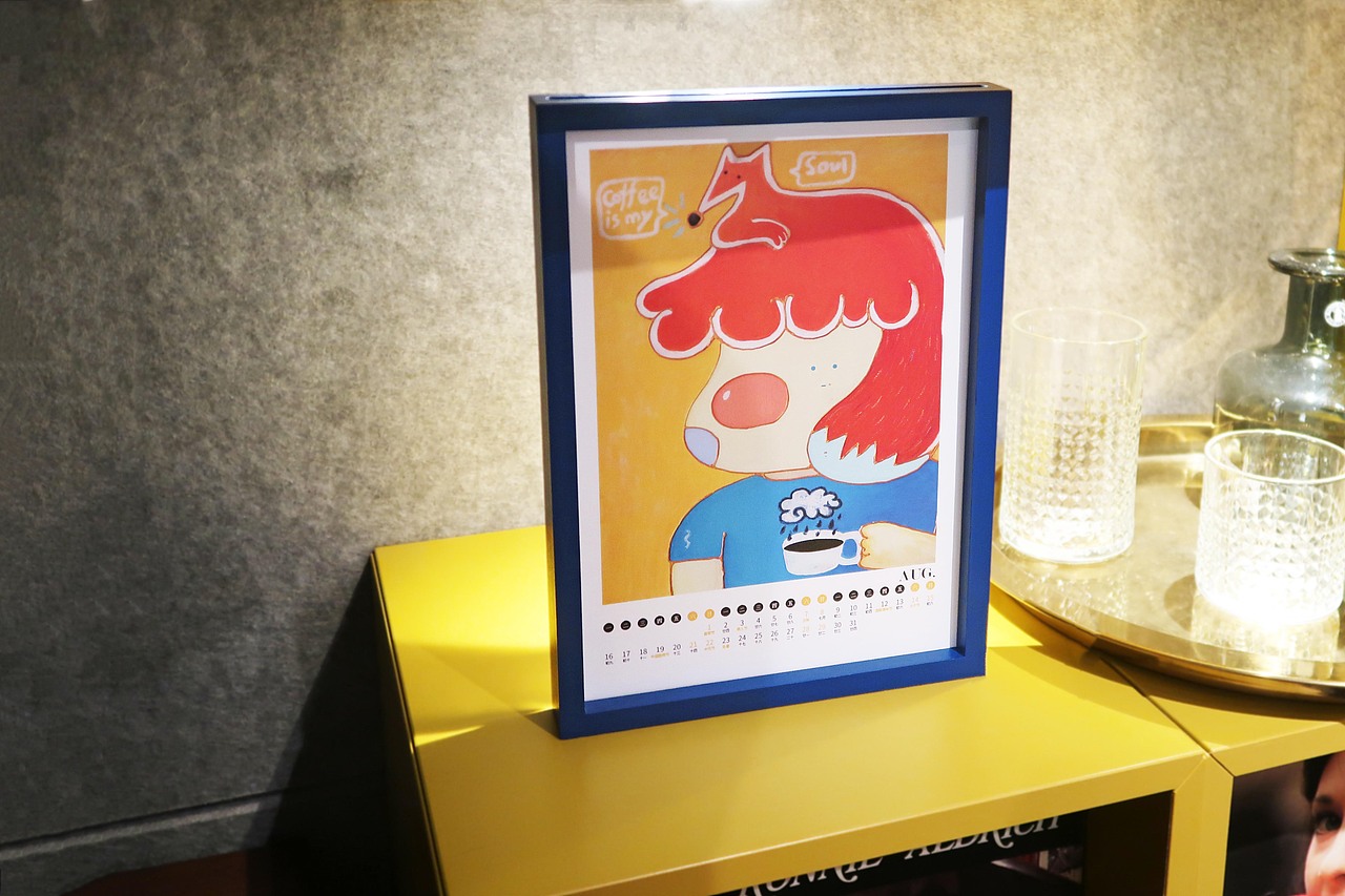 野力青年美术馆-小蓝框艺术月历（图ZMjYxODEzMTQ0） - 工艺品设计 - 站酷设计师野力青年美术馆原创素材 - 站酷ZCOOL