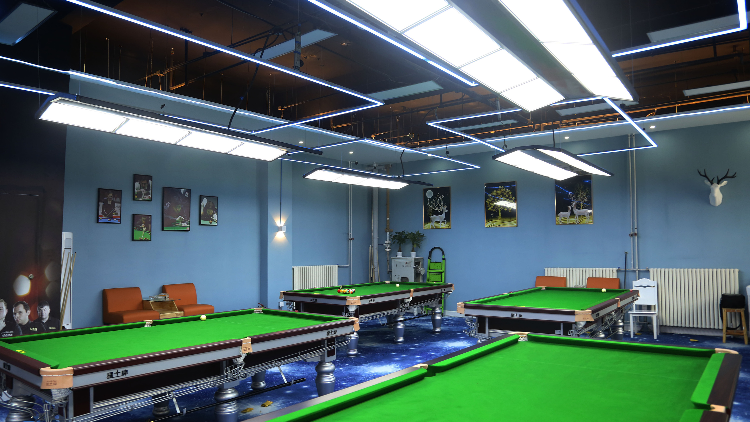 未来台球俱乐部|空间|建筑设计|仟佳汇建筑装饰 - 原创作品 - 站酷
