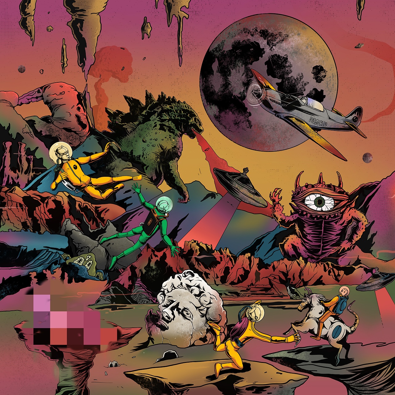 荒诞的迷茫世界|插画|概念设定|晨鸣达 - 原创作品 - 站酷 (zcool)