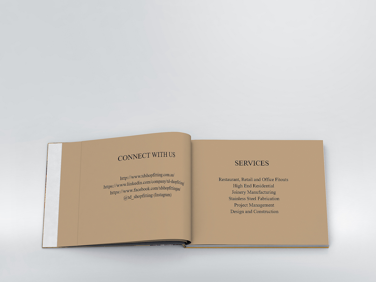 设计排版的一个装饰公司画册