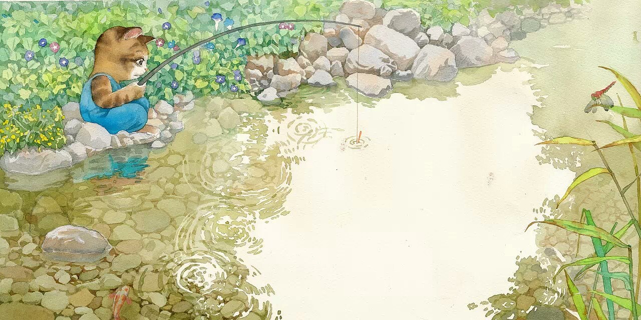 小猫钓鱼