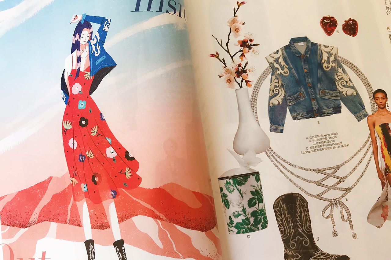 时尚插画×昕薇杂志