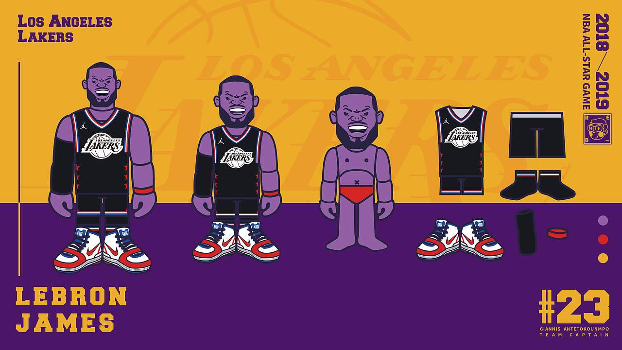 NBA ALL-STAR GAME 2019 大集合（图ZMTUxMjYyNTcy） - 创作习作 - 站酷设计师洪猙獰_原创素材 - 站酷ZCOOL