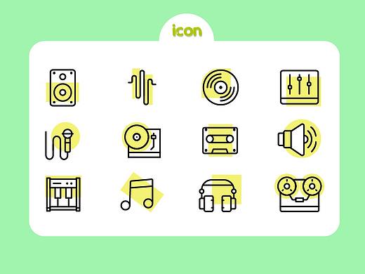 线性 填充图标 icon