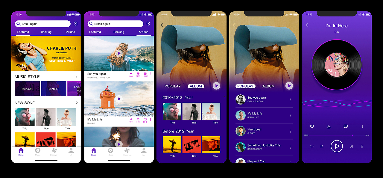 UI練習(xí)（圖ZMjIzNjY2MjIw） - APP界面 - 站酷設(shè)計(jì)師Gloria發(fā)發(fā)原創(chuàng)素材 - 站酷ZCOOL