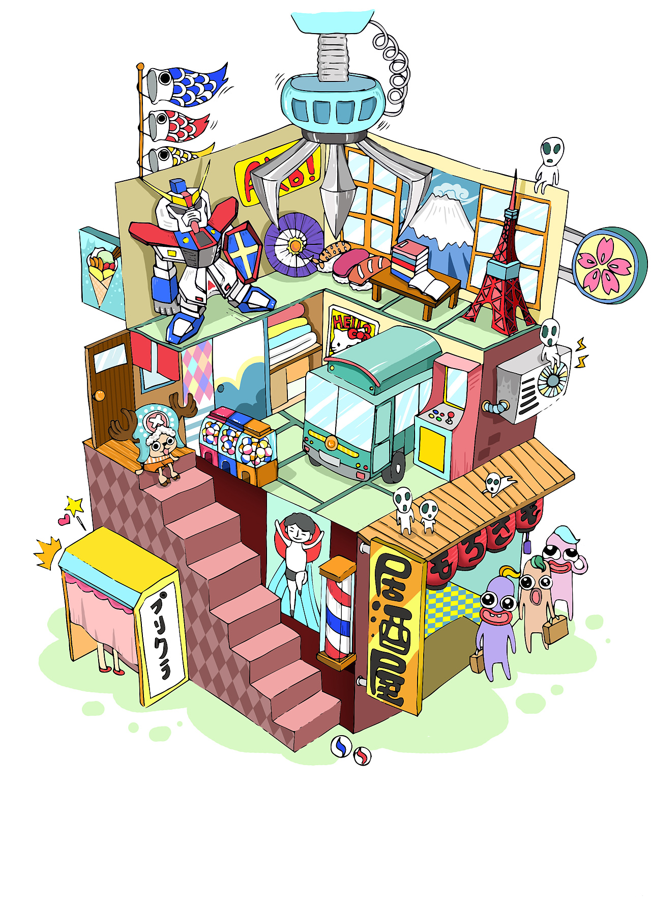 娃娃机里的小世界