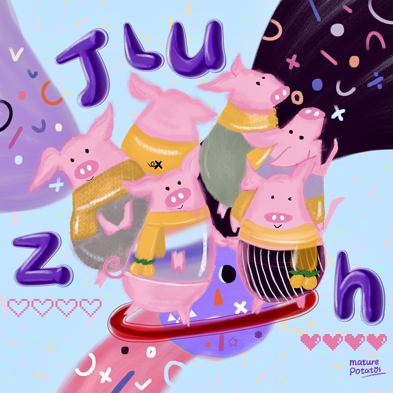 校园文创设计—吉珠，“集猪”