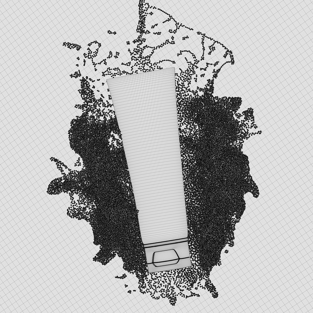 洗面奶建模渲染（图ZMjY0MDc0ODQw） - 产品 - 站酷设计师红心R原创素材 - 站酷ZCOOL