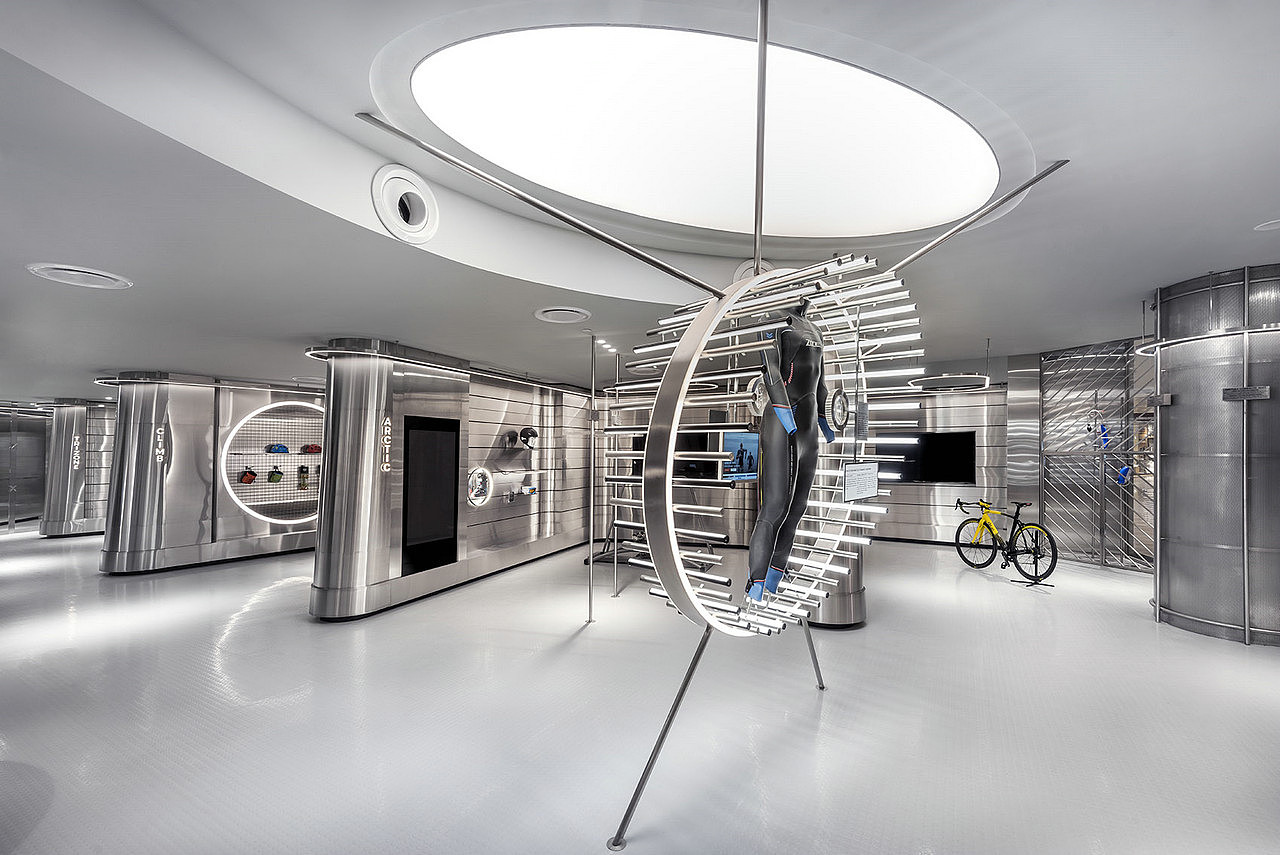 「零售设计」酷炫未来感户外零售店