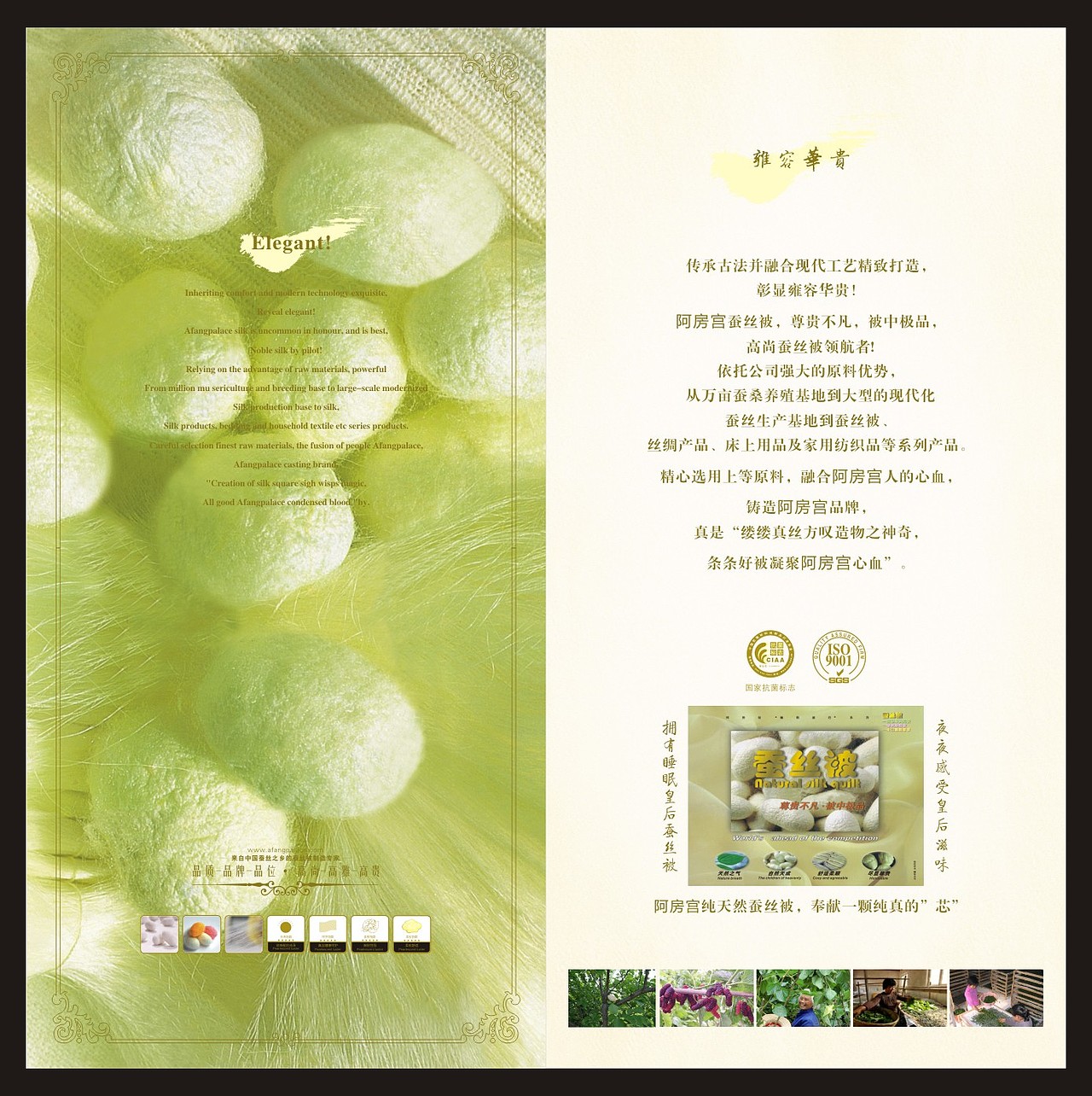 阿房宫蚕丝被画册设计  高超设计