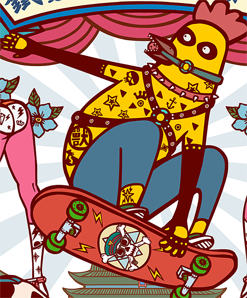 复古插画（图ZMTQ5NjA2MTI=） - 商业插画 - 站酷设计师铁皮怪鸭原创素材 - 站酷ZCOOL