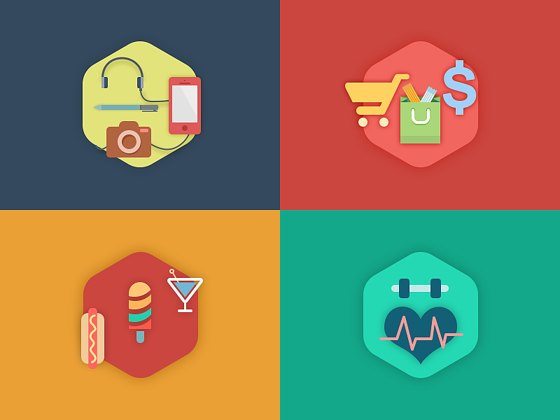 【临摹】生活小图标