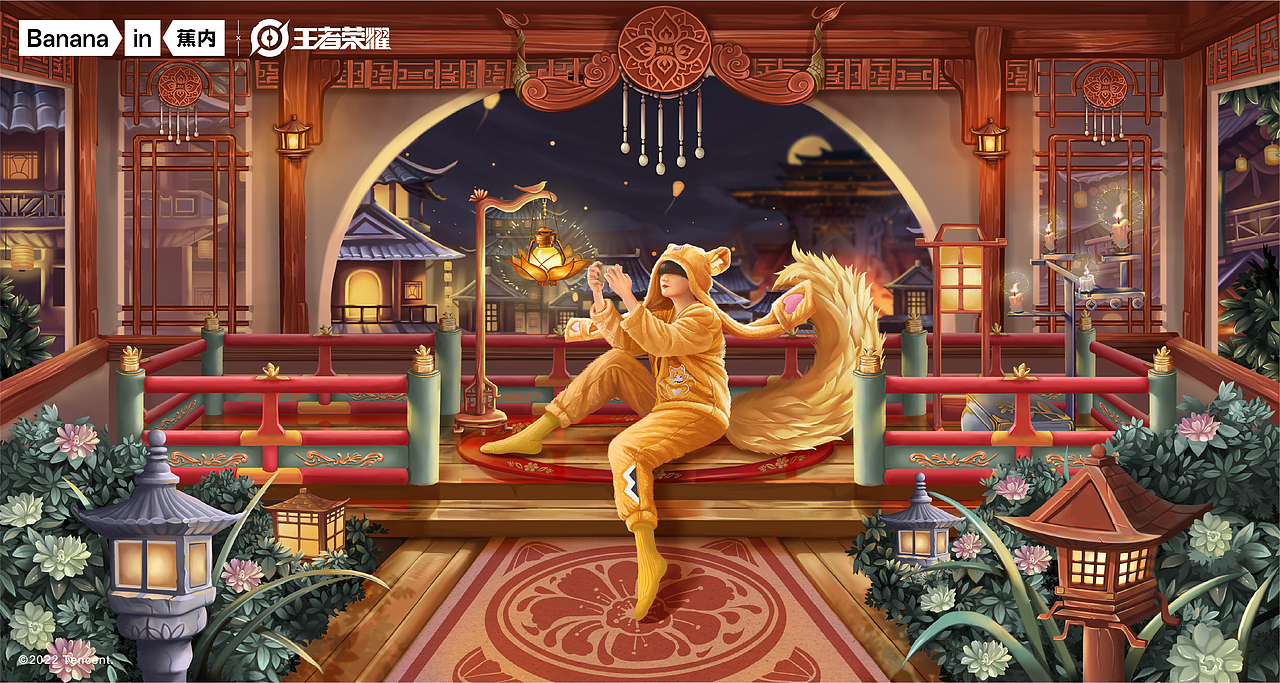 蕉内X王者荣耀联名海报（图ZMjgwNzM3Mzk2） - 商业插画 - 站酷设计师大凸原创素材 - 站酷ZCOOL