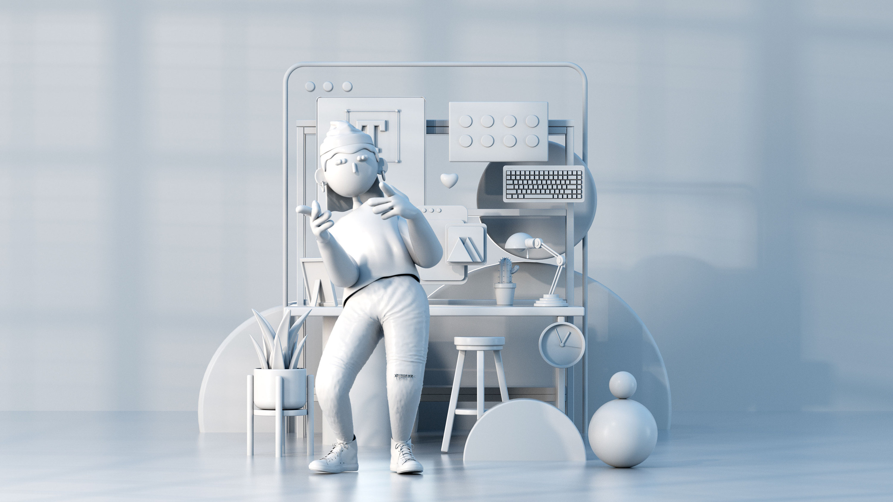 产品场景建模渲染-活动主kv设计