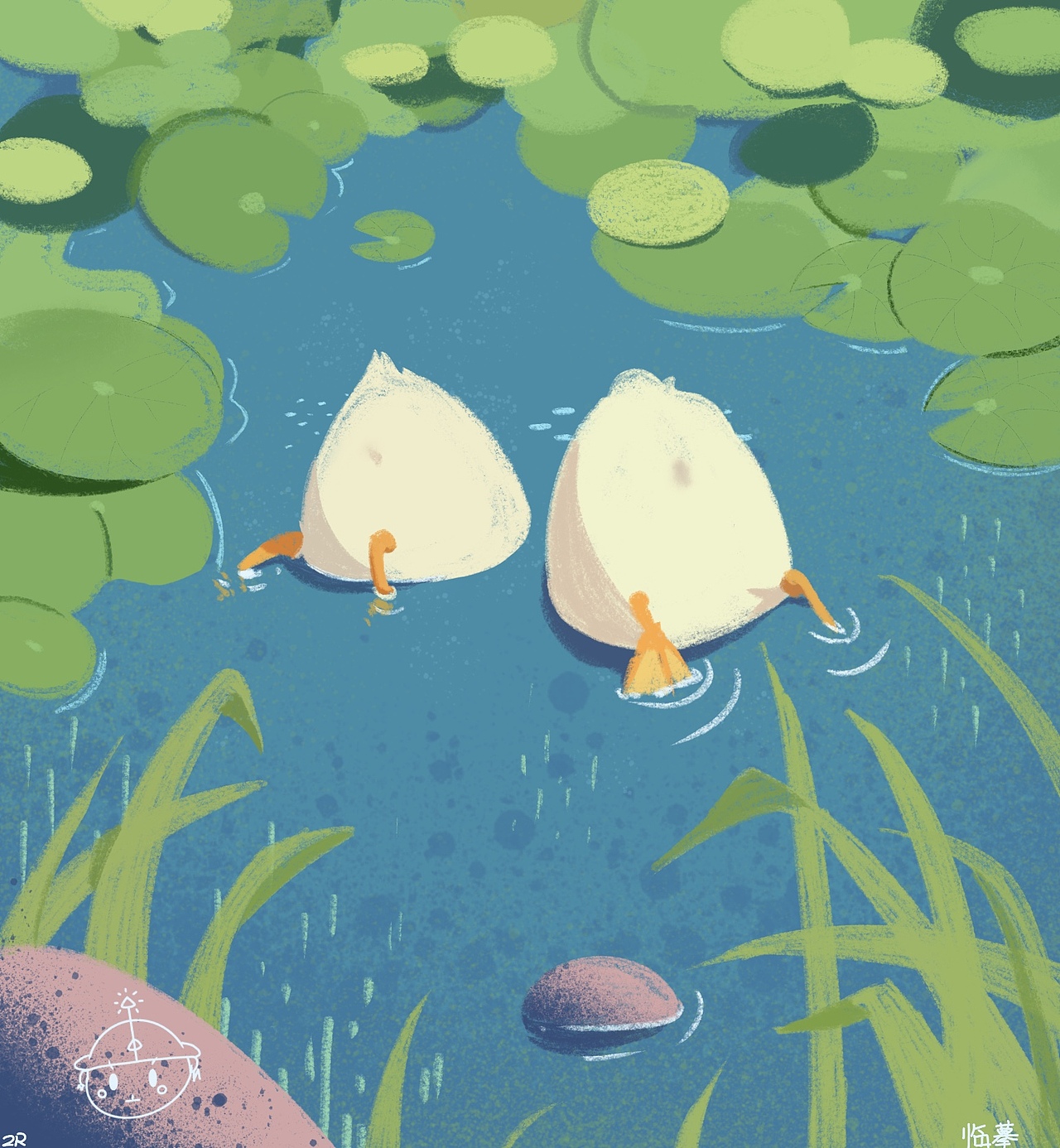《临摹》（图ZMjc4NDU3OTU2） - 儿童插画 - 站酷设计师羊羹不是羊原创素材 - 站酷ZCOOL