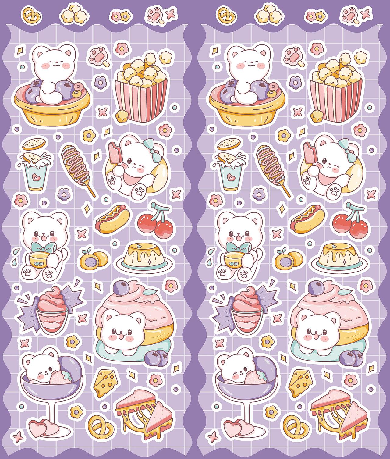 超可愛(ài)小動(dòng)物咕卡貼紙集合（圖ZMzY1OTA3NzMy） - 兒童插畫(huà) - 站酷設(shè)計(jì)師橙子碎碎念原創(chuàng)素材 - 站酷ZCOOL