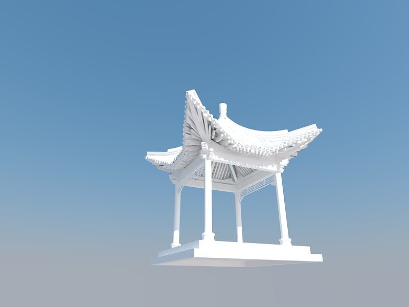 四角亭（图ZNzA1NzYxMg==） - 建筑/空间 - 站酷设计师Long123long原创素材 - 站酷ZCOOL