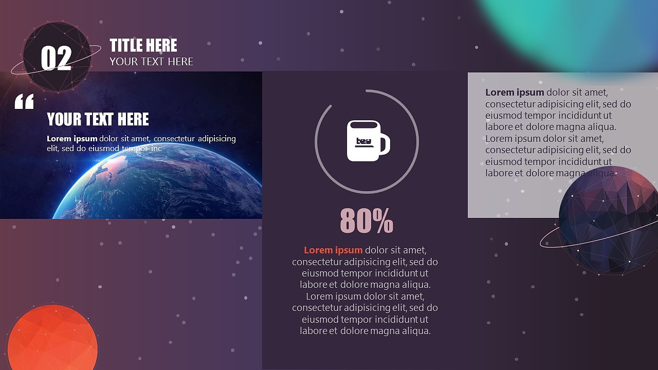 【珞珈】2015立体风格科幻星空主题PPT模版——《星空》（图ZMjkwMzgzODQ=） - PPT/Keynote - 站酷设计师零一PPT原创素材 - 站酷ZCOOL