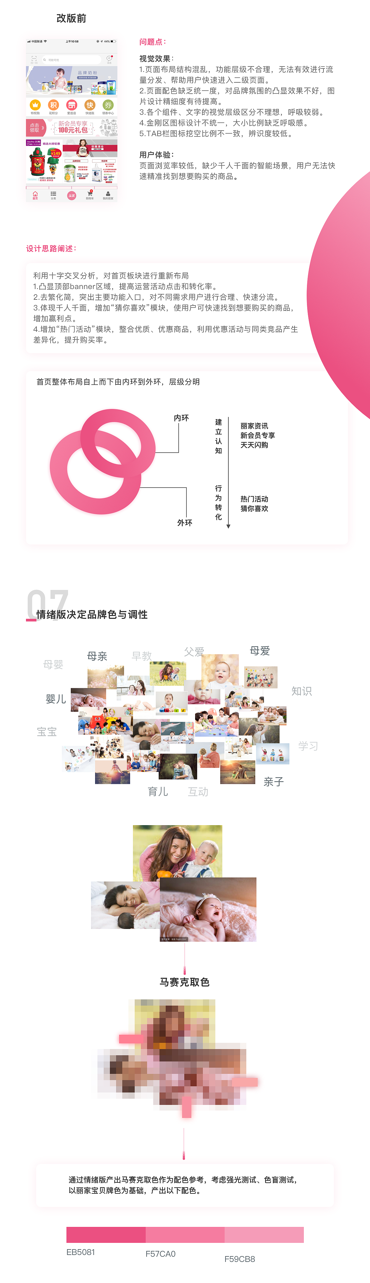 丽家宝贝母婴产品首页redesign（图ZMTM4OTE3ODcy） - APP界面 - 站酷设计师cheerQ原创素材 - 站酷ZCOOL