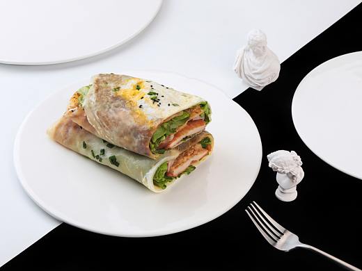 让鸡蛋饼在你眼前跳舞，隔着屏幕都能感受香气！