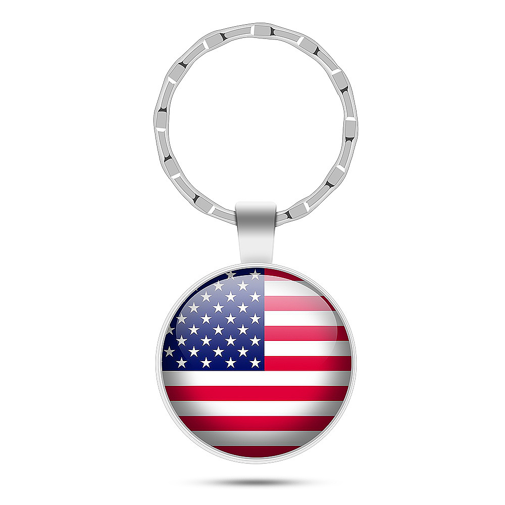 美国英国国旗旅游纪念品钥匙扣