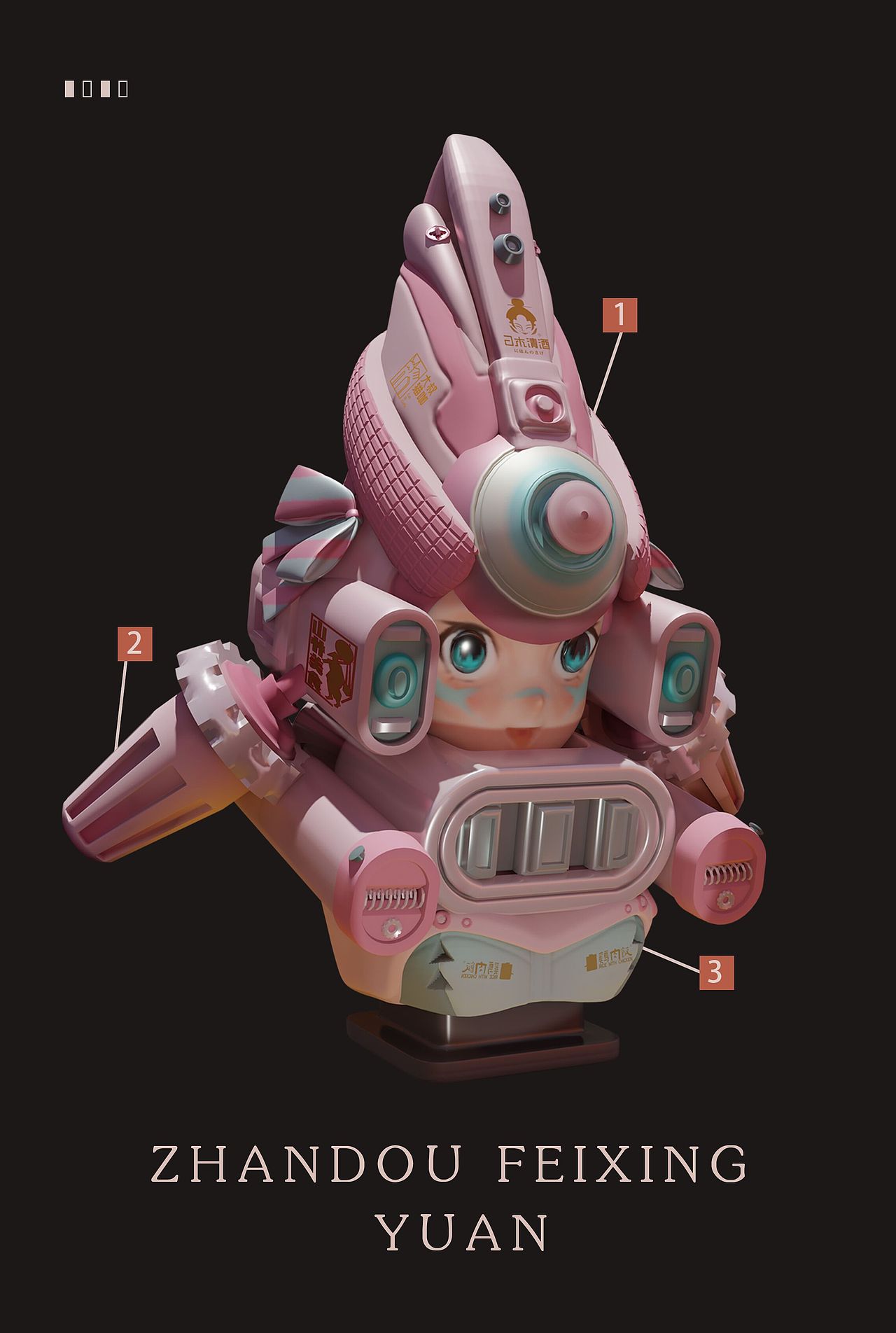 三維建模-戰(zhàn)斗飛行員（圖ZMjc0NzkzMTY0） - 人物/生物 - 站酷設(shè)計(jì)師Donna冬棗原創(chuàng)素材 - 站酷ZCOOL