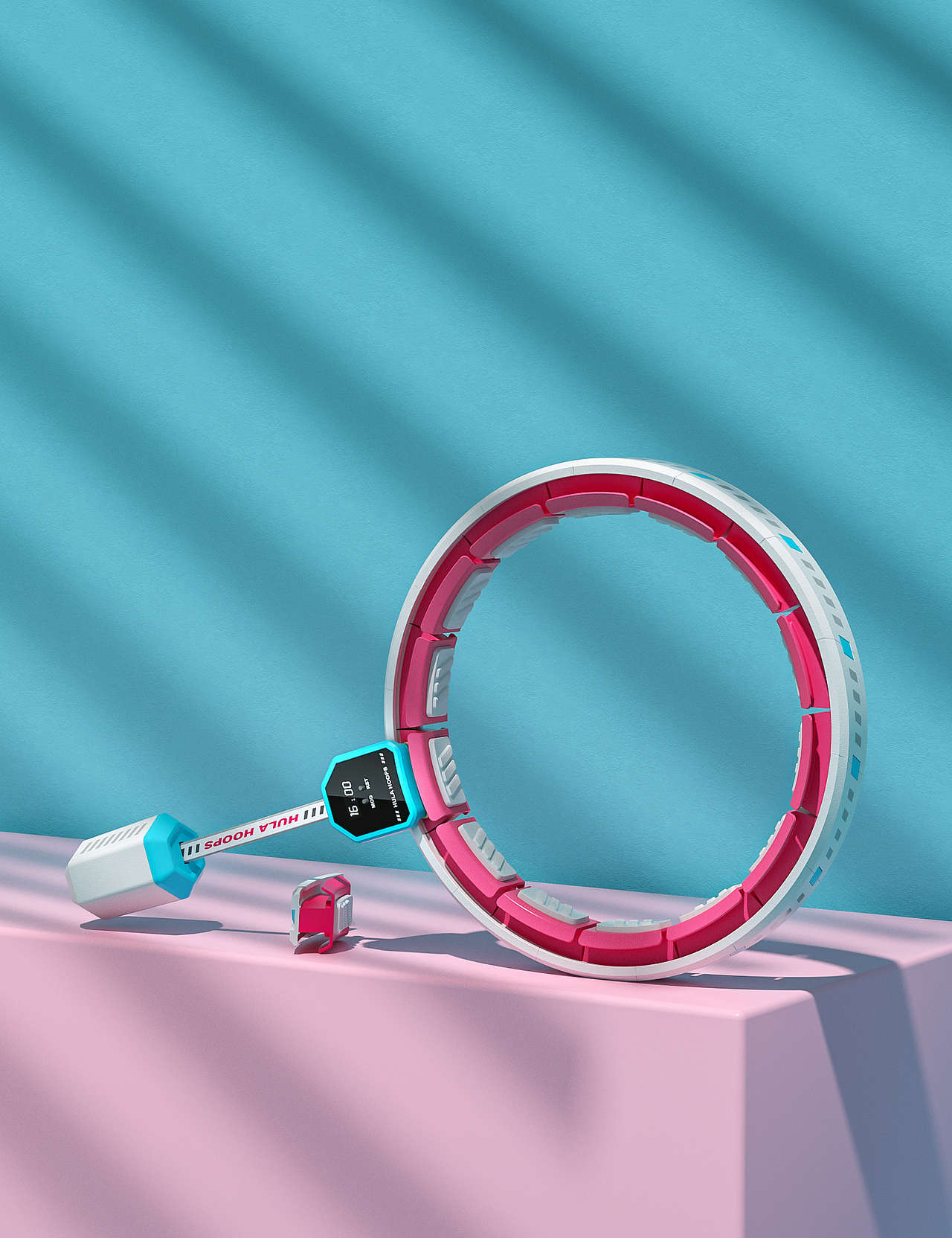 HULA HOOPS呼啦圈产品渲染