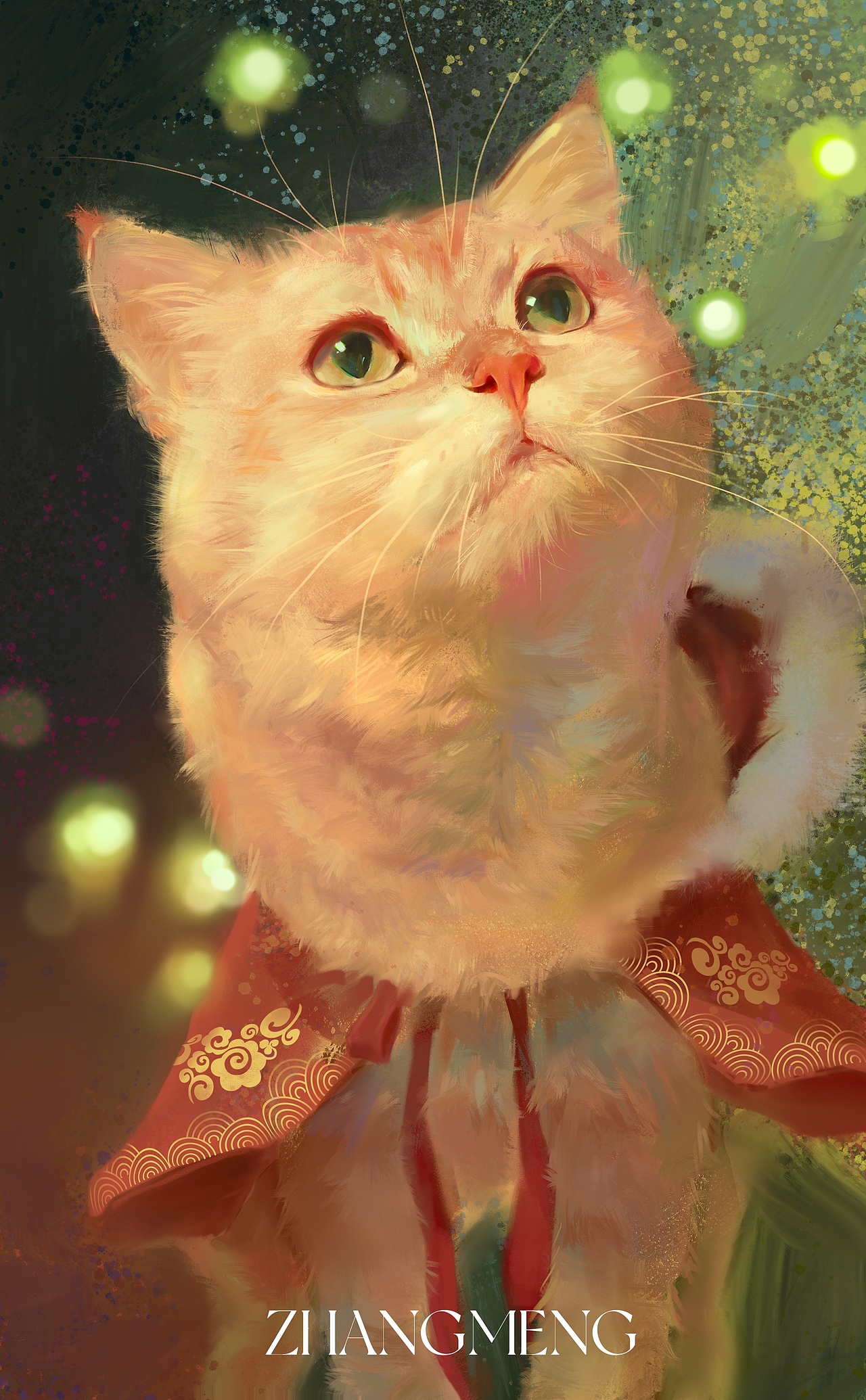 《萤猫》（图ZMzA0NzE3MTgw） - 商业插画 - 站酷设计师Z047201082原创素材 - 站酷ZCOOL