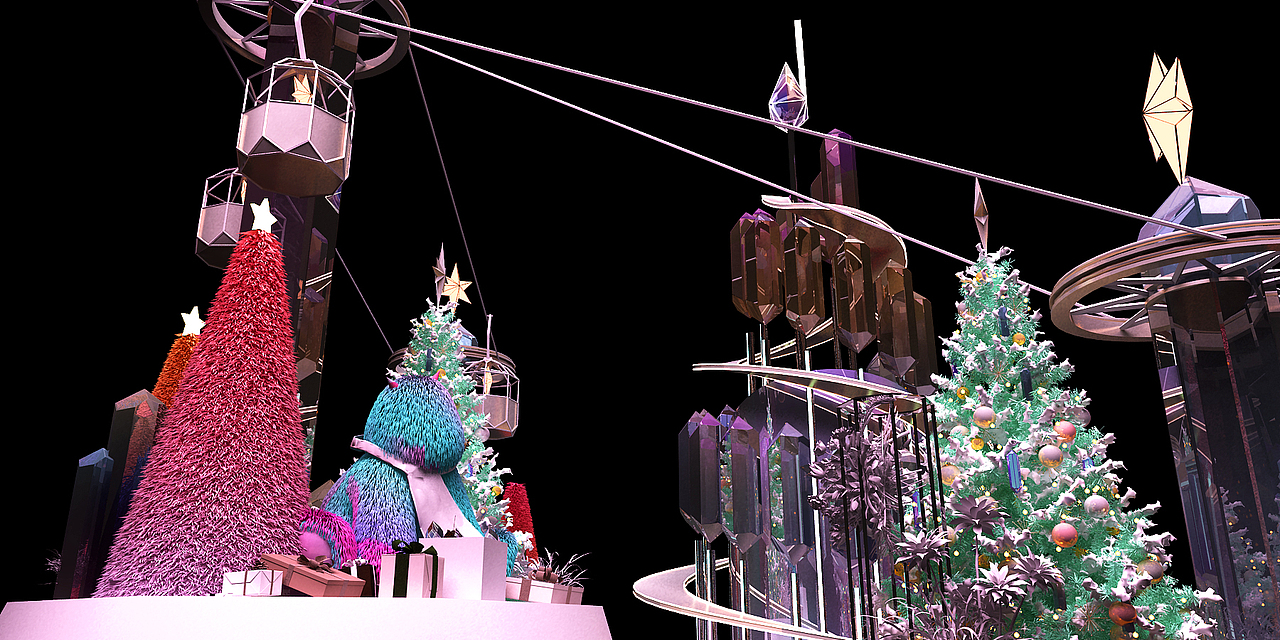 圣诞美陈（图ZMjMwMzQ5NjY0） - 舞台美术 - 站酷设计师拾玖楠原创素材 - 站酷ZCOOL