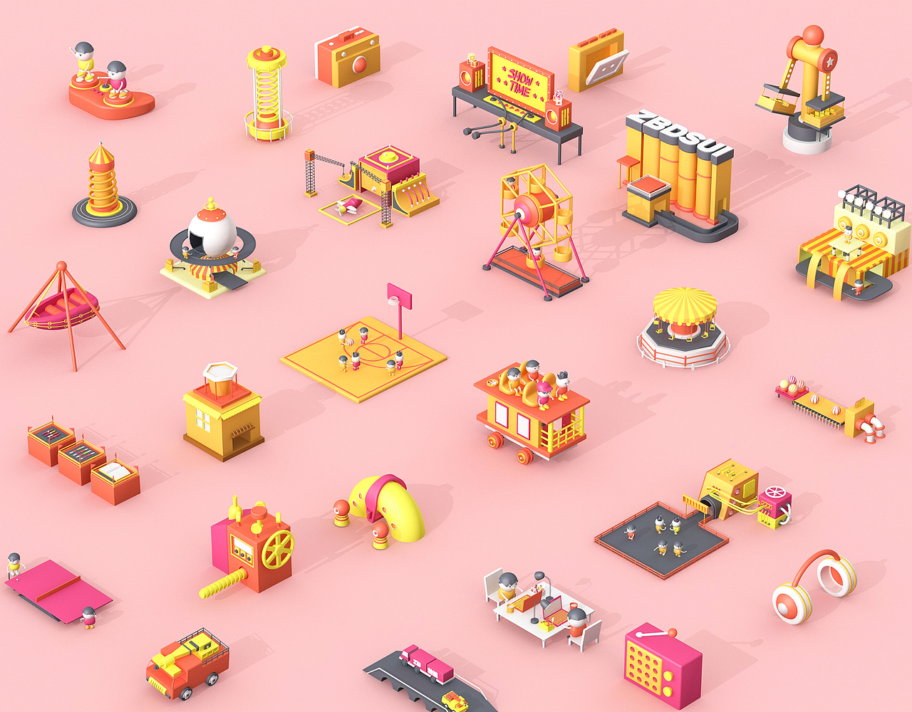 C4D碰上ZB社区（图ZMTExMTUzNTcy） - 场景 - 站酷设计师图小设原创素材 - 站酷ZCOOL