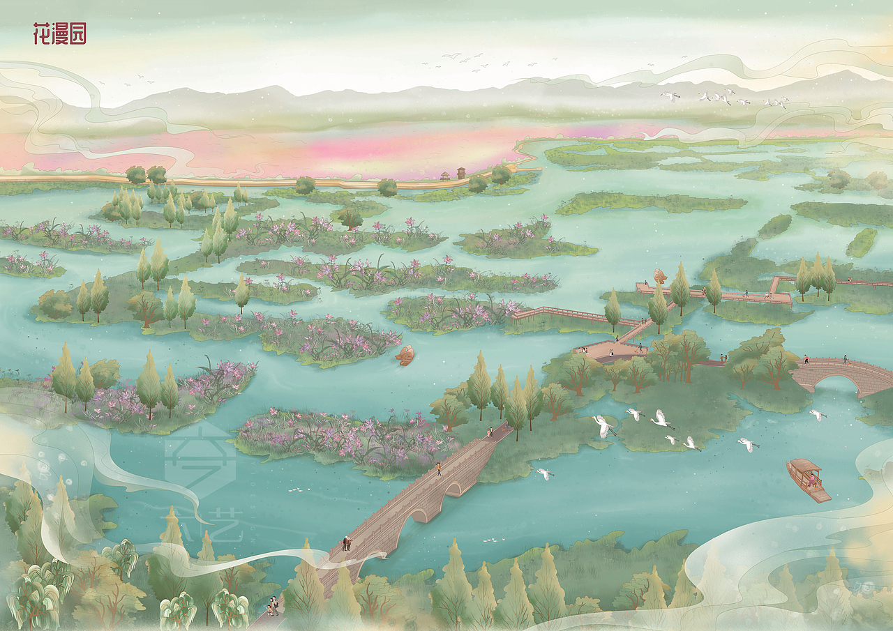 举报70分享原创作品插画商业插画古风国风手绘地图手绘地图六藝設計