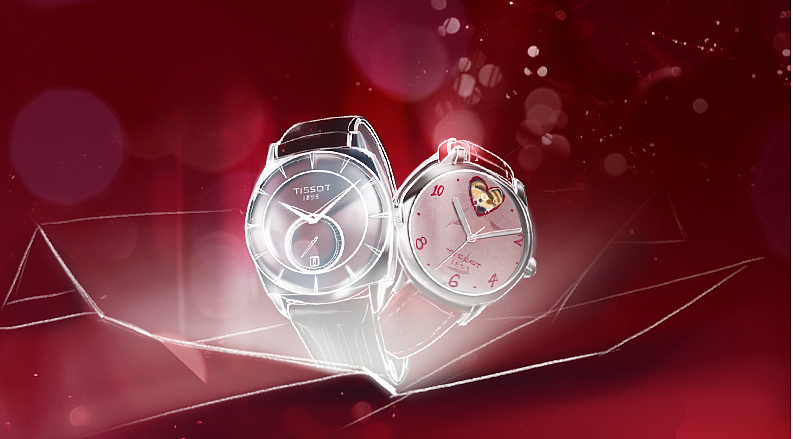 为某品牌出的 情侣表做得 彩色分镜气氛图 