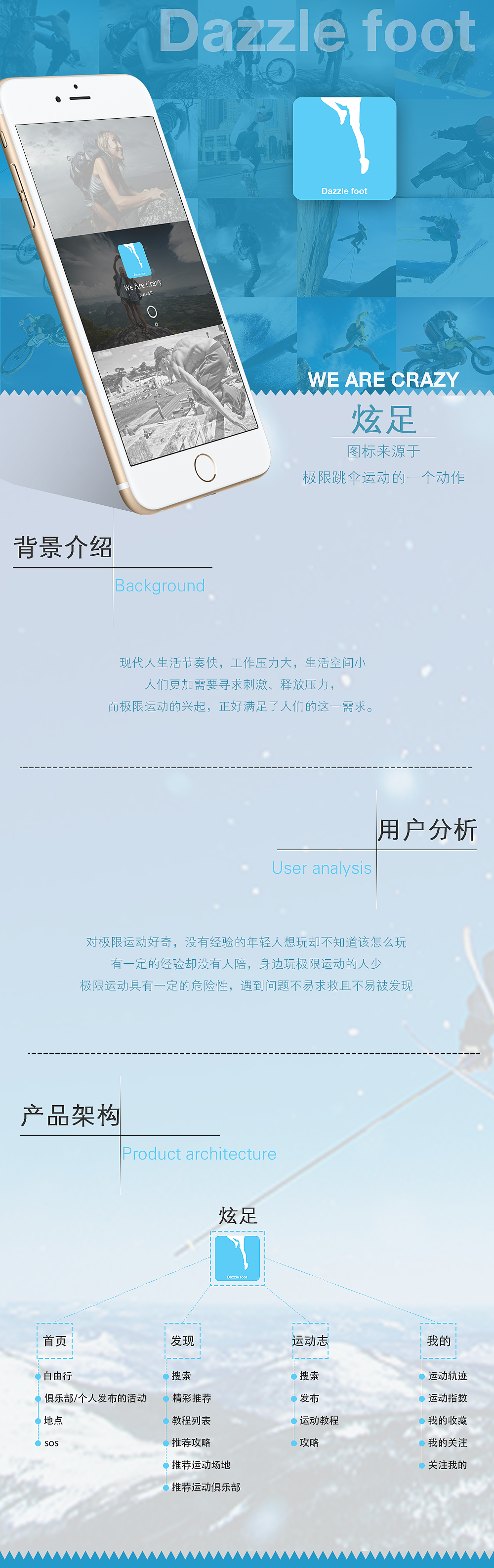 《炫足》极限运动类APP（图ZMzk1MTY2NTI=） - APP界面 - 站酷设计师玻璃窗原创素材 - 站酷ZCOOL