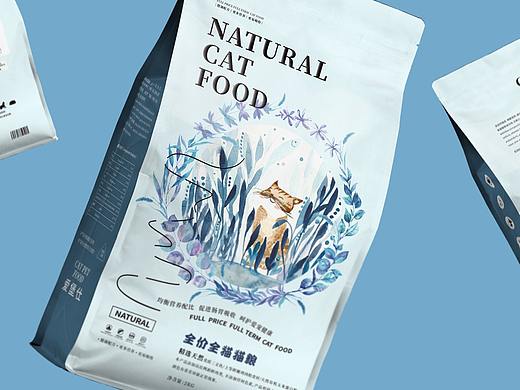 寵物食品包裝設(shè)計（貓的夢想 — — 魚草）（個人主頁-ZNTU0MDc1NDA=） - 包裝 - 站酷設(shè)計師路程ROAD原創(chuàng)素材 - 站酷ZCOOL