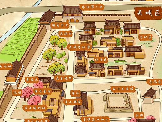 [商]玉门关外关导览图